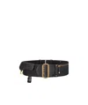Dior Saddle Belt In Black