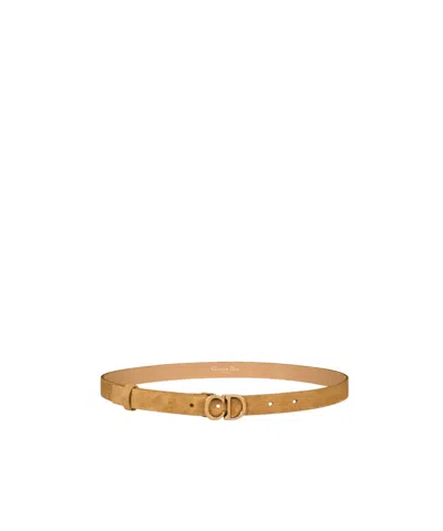 Dior Saddle Belt In Gold