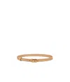 Dior Women Saddle Leather Belt In Nude