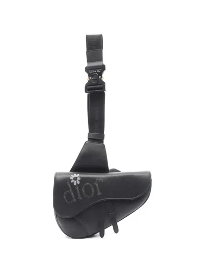 Pre-owned Dior Saddle Body Bag In Black