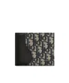Dior Saddle Compact Purse In Black