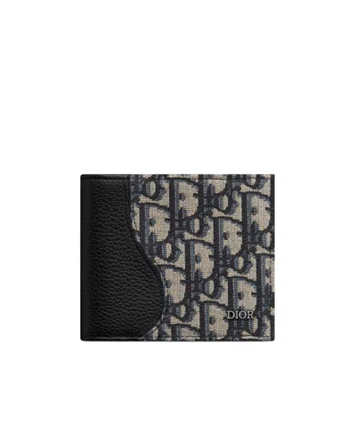Dior Saddle Double Fold Clamp In Black
