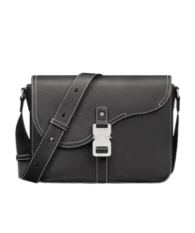 Dior Saddle Flip Shoulder Bag In Black