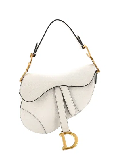 Pre-owned Dior Saddle Handbag Leather Mini Shoulder Bag In Brown