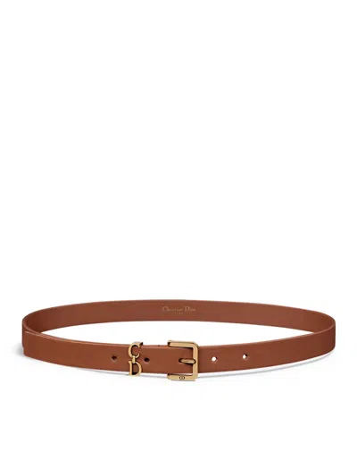 Dior Saddle Loop Belt In Nude