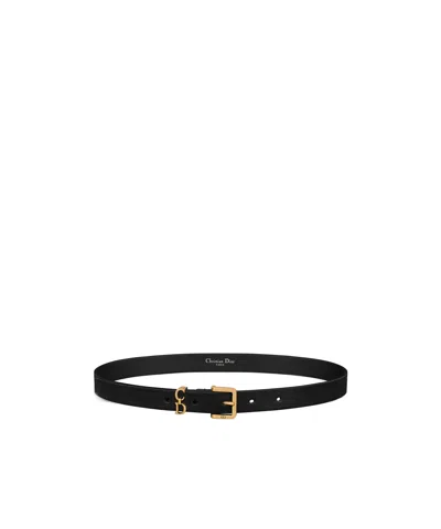 Dior Saddle Loop Belt In Black