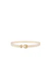Dior Saddle Loop Belt In Light Ivory