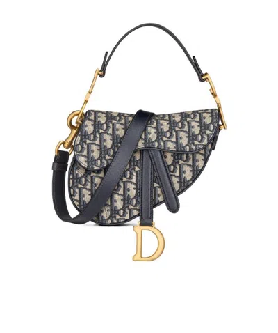 Dior Saddle Mini Shoulder Bag In Black
