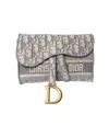 DIOR DIOR SADDLE POUCH OBLIQUE grey