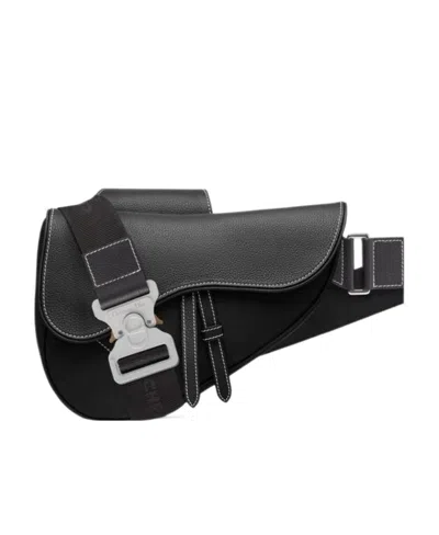 Dior Saddle Saddle Chest Bag In Black