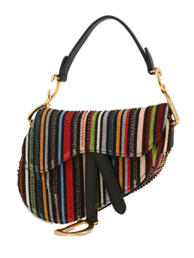 Pre-owned Dior Saddle Shoulder Bag In Black