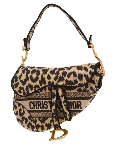 Pre-owned Dior Saddle Shoulder Bag In Neutrals
