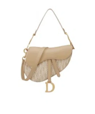 Dior Saddle Shoulder Bag In Nude