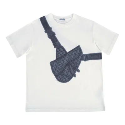 Pre-owned Dior Saddle T-shirt 'white' | Men's Size L