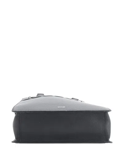 Pre-owned Dior Safari Leather Tote Bag In Black