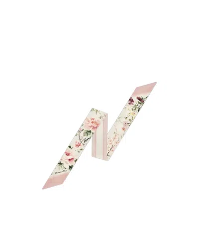 Dior Saisons Printemps-été Mitzah Scarf In White