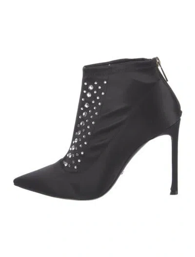 Pre-owned Dior Satin Crystal Embellishments Pumps In Black