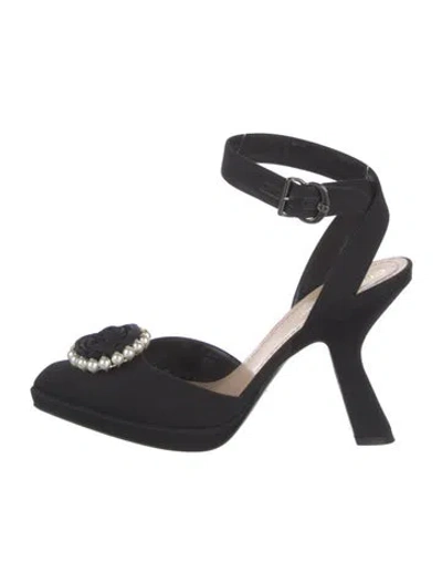 Pre-owned Dior Satin Pumps In Black
