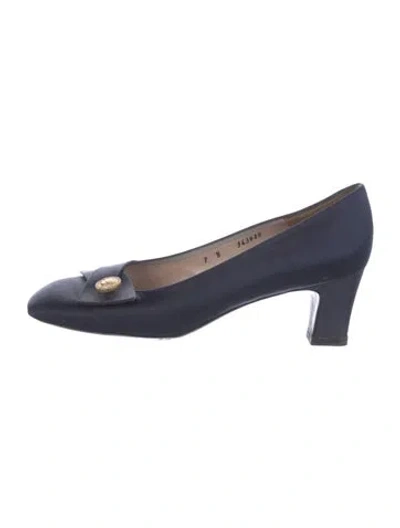 Pre-owned Dior Satin Pumps In Blue