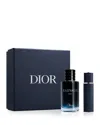 Dior Limited Edition Sauvage Parfum And Travel Spray Gift Set In Blue