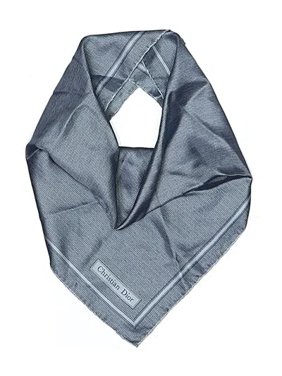 Pre-owned Dior Scarf In Blue