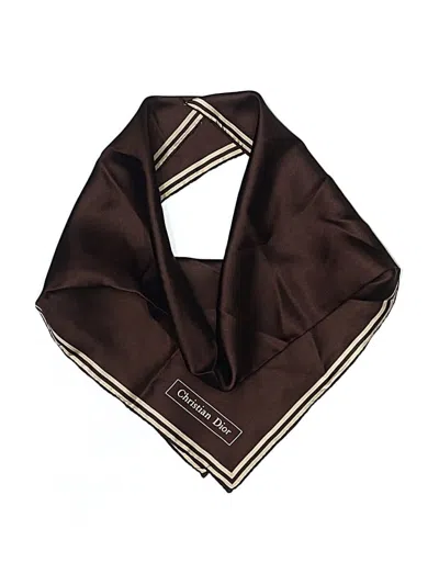 Pre-owned Dior Scarf In Brown