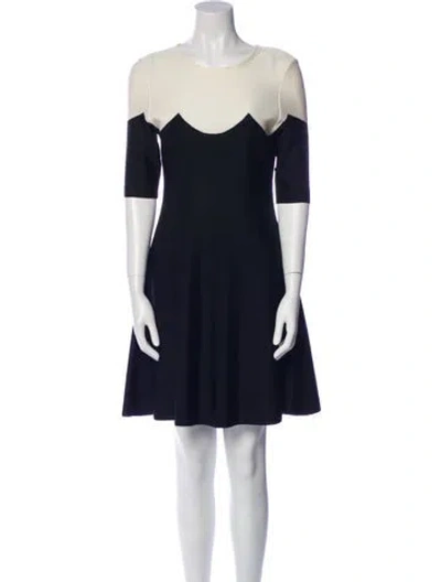 Pre-owned Dior Scoop Neck Mini Dress