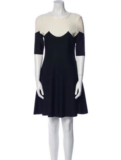 Pre-owned Dior Scoop Neck Mini Dress