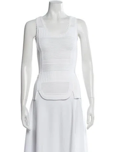 Pre-owned Dior Scoop Neck Sleeveless Top In Neutral
