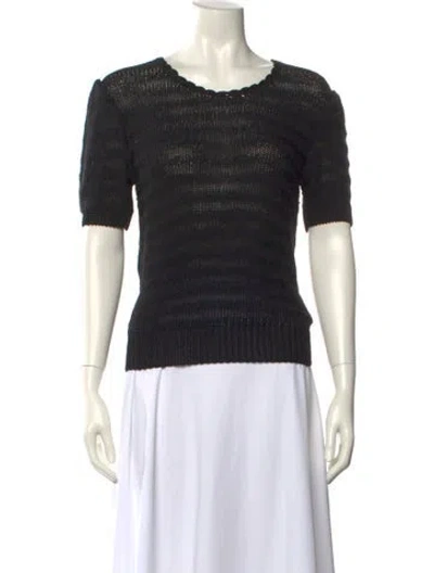 Pre-owned Dior Scoop Neck Sweater In Black