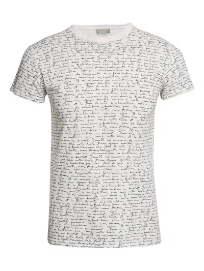 Pre-owned Dior Script-print T-shirt In White