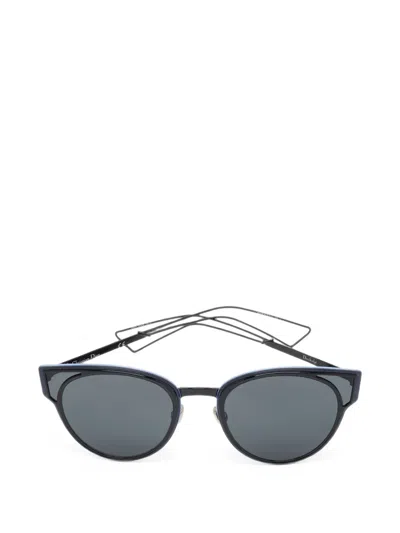 Pre-owned Dior Sculpt Cat-eye Sunglasses In Black