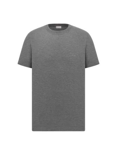 Dior Sea Island Pink Cotton Jersey T-shirt In Gray