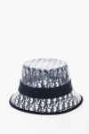 Dior See-through Pvc French Oblique Bucket Hat With All-over Logo