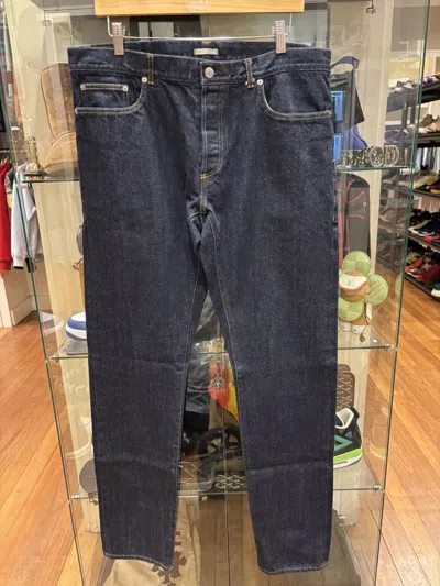 Pre-owned Dior Selvedge Denim Raw Jeans In Blue