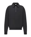Dior Semi-zipped Sweater In Black