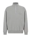 Dior Cd Icon Half-zip Sweatshirt In Gray