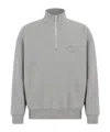 Dior Cd Icon Half-zip Sweatshirt In Grey