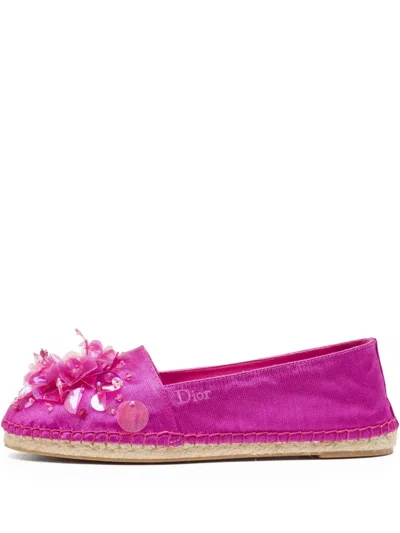 Pre-owned Dior Sequin-embellished Espadrilles