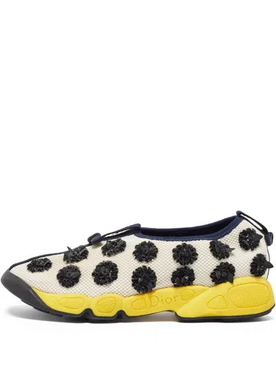 Pre-owned Dior Sequin-embellished Slip-on Sneakers