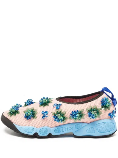 Pre-owned Dior Sequin-embellished Sneakers