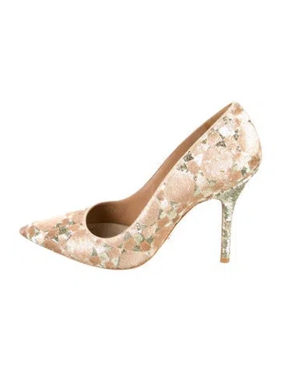 Pre-owned Dior Sequins Printed Pumps