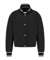 Dior Sheep Hair Snap Pilot Jacket Vest Two-piece Set In Black