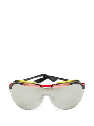 Pre-owned Dior Shield-frame Sunglasses In Black