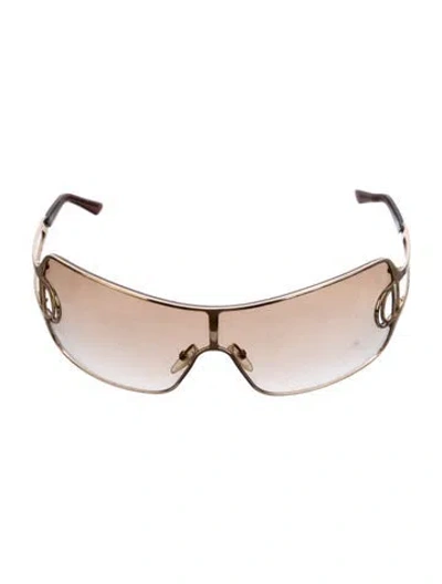 Pre-owned Dior Shield Gradient Sunglasses In Brown