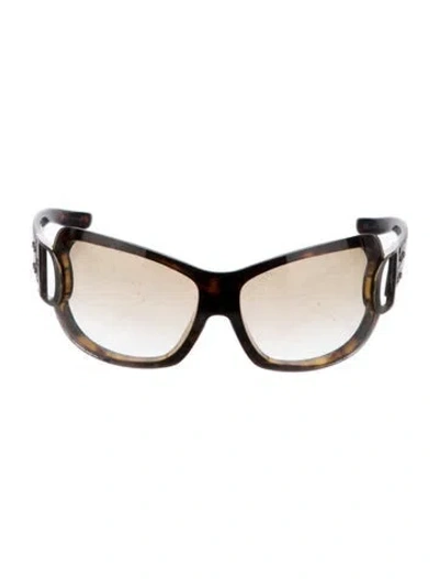 Pre-owned Dior Shield Gradient Sunglasses In Brown