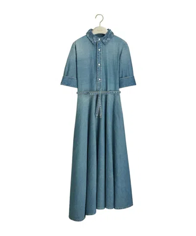 Dior Shirt Dress In Blue