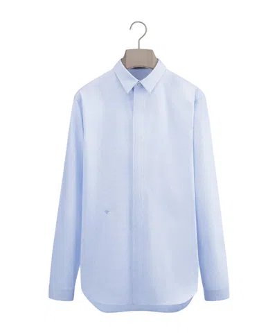 Dior Shirt With Bee Embroidery In Blue
