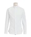 Dior Logo Long-sleeved Shirt In White