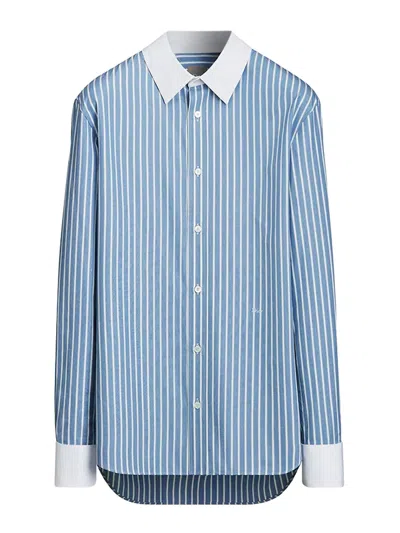 Dior Shirt With Contrasting Details In Blue